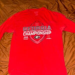 Georgia Championship Red Long Sleeve Shirt